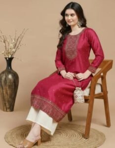 rare thread pure silk blend kurta